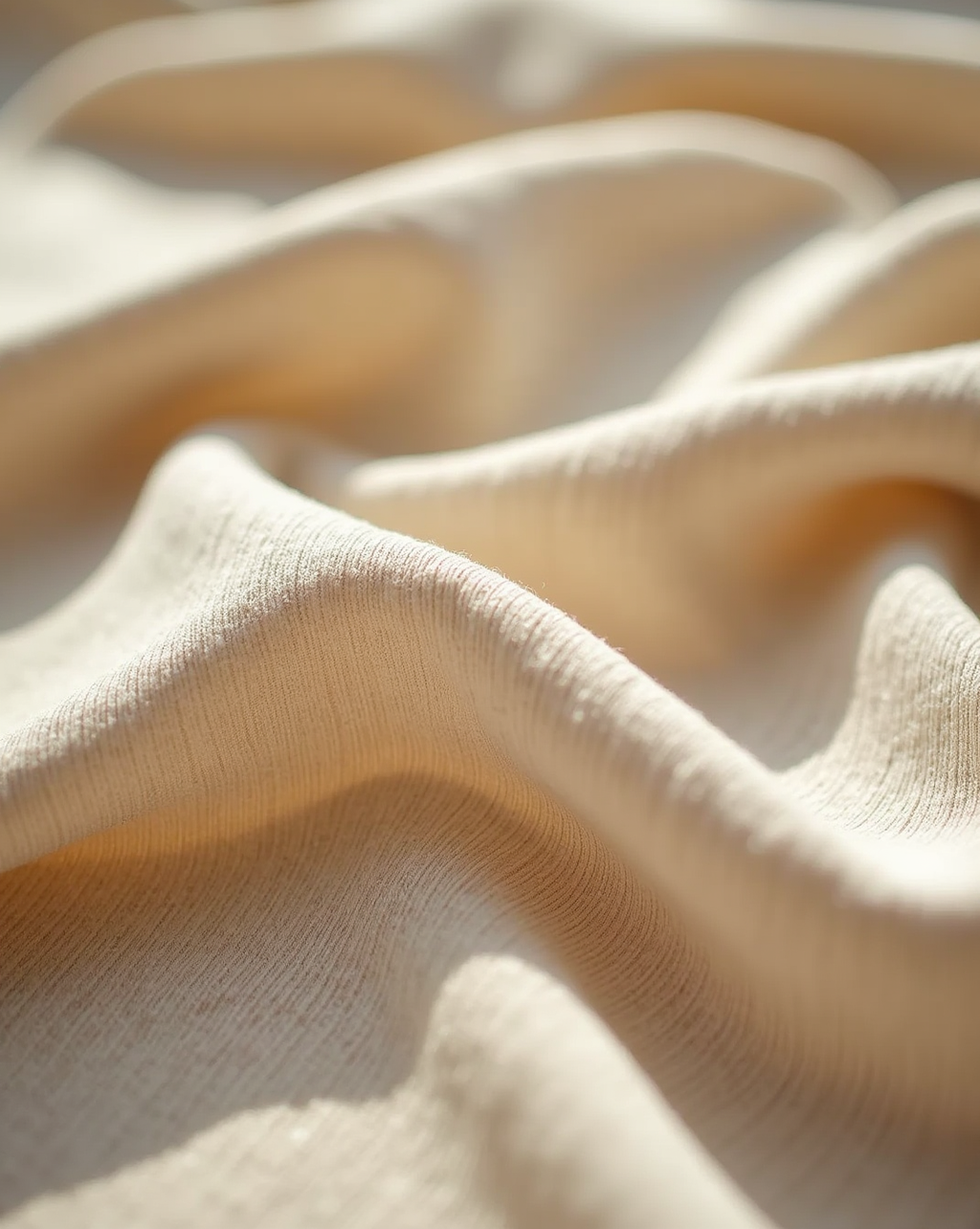 The Slub Crew — slub jersey detail, irregular yarn grain